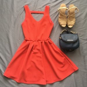 Coral Francesca's dress