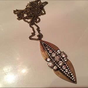 Gold jeweled Jewelmint statement necklace