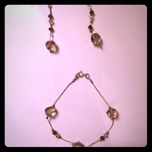 Earrings and bracelet Italy 925