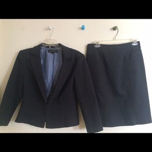 Nanette Lepore Skirt Suit Set (Charcoal Grey)