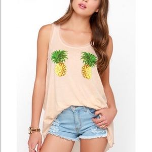Others Follow Got Pineapples? Peach Tank Top
