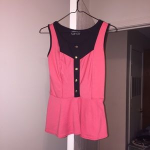 Orangish pink tank top