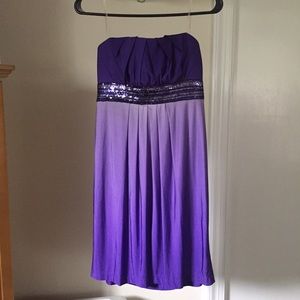 Purple homecoming dress