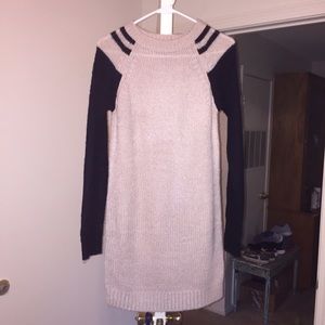 Tan/Black sweater dress