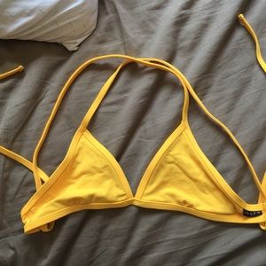 Yellow bikini top