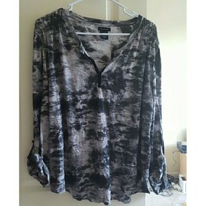 Boho tie-dye top