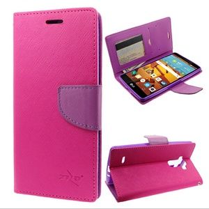 LG Stylo Pink/Purple wallet case