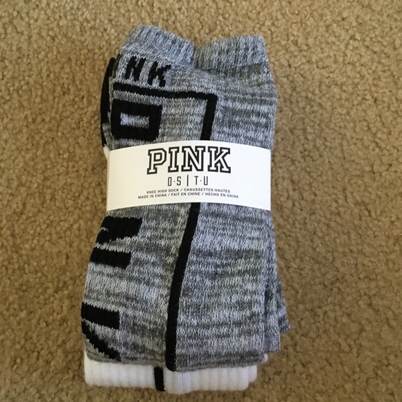 2 pairs of PINK socks