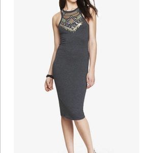 Aztec Sequin Embellished Dress