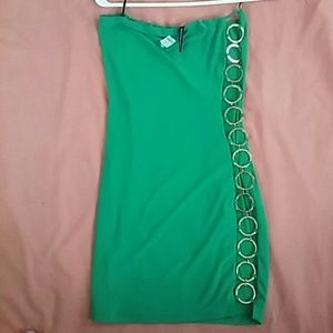 Strapless Peekaboo Dress