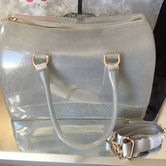 Bags - Grey Jelly Bag NWT Bags - Grey Jelly Bag NWT