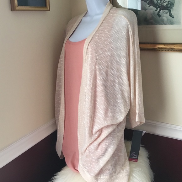 SOLD Maternity Sz M L Oh baby Cream Shrug - Picture 3 of 4