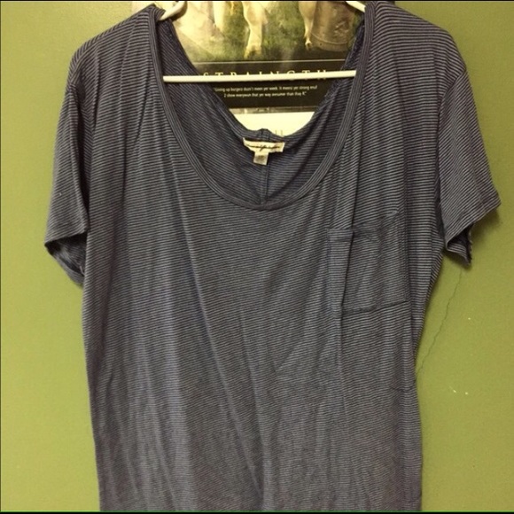 American eagle striped tee
