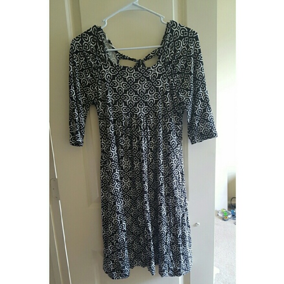 Geometric print dress