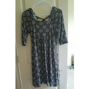 Geometric print dress