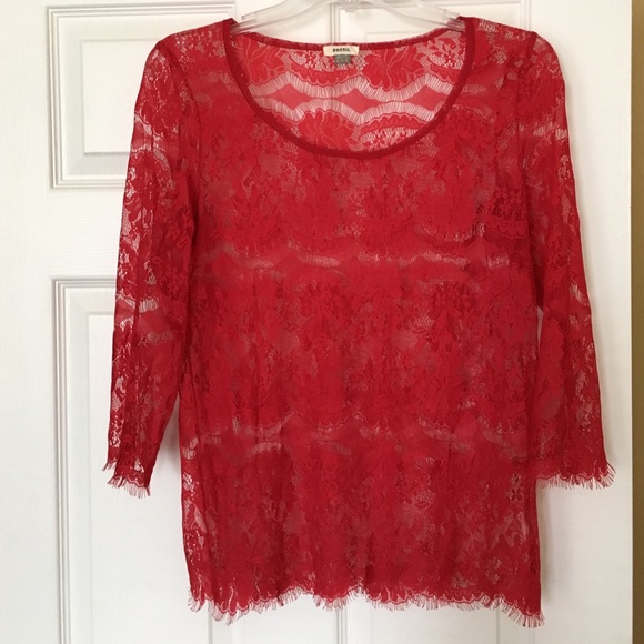 Fossil lace top