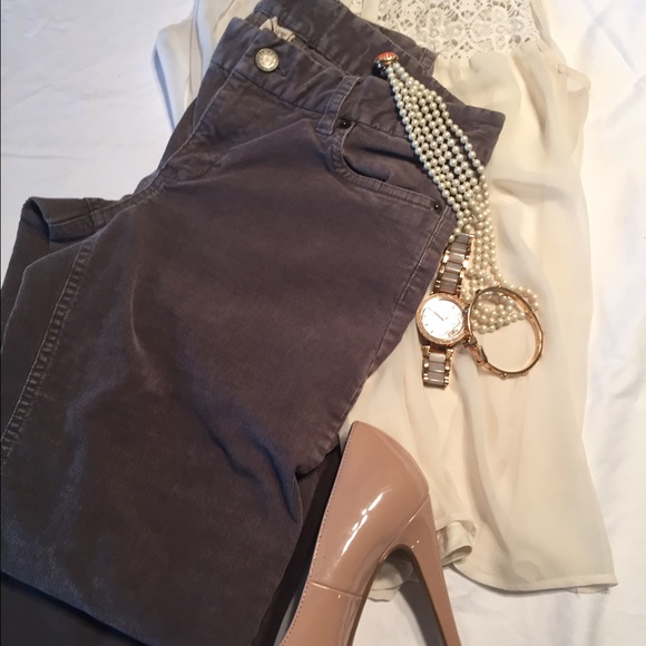 Jcrew corduroy grey 6r