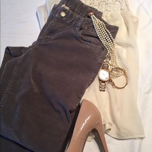 Jcrew corduroy grey 6r