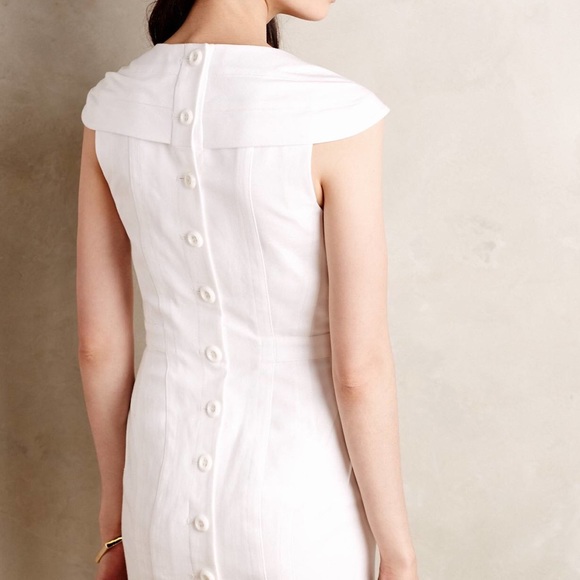 White Byron Lars button back dress