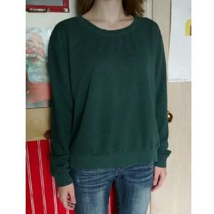 Green Crew Neck Sweatshirt