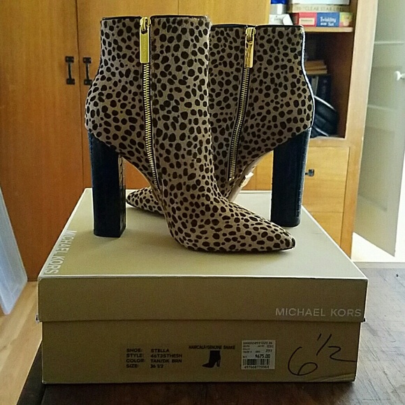 MK  animal print ankle boot,  Gorgeous