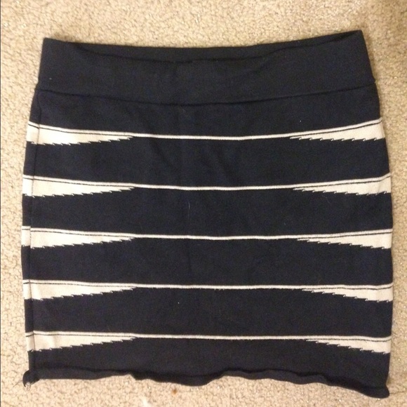 Striped forever21 skirt