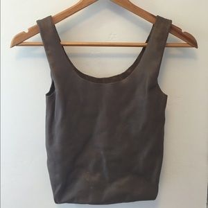 Leather Baggu Tote