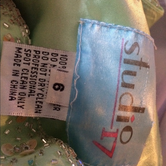Mint green with beads & sequins on top - Picture 4 of 4