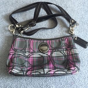 Coach plaid purse