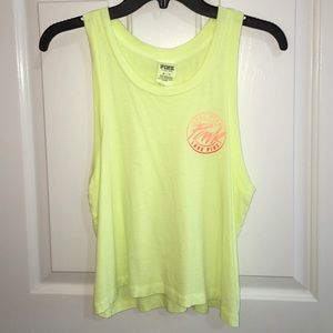 Super cute PINK muscle tank! 💕💛