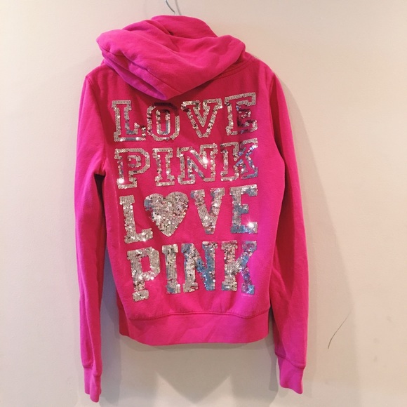 PINK zip up hoodie