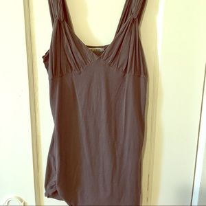 Velvet Ruched Dress Tank Top