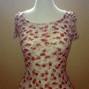 Floral see through top