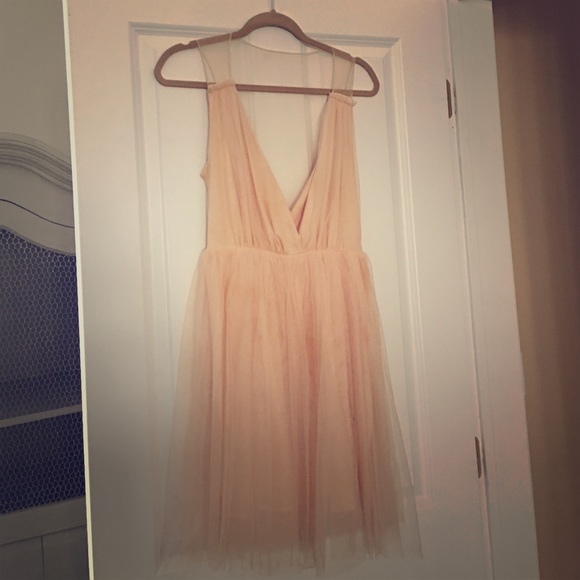ASOS Light Peach Tulle Dress