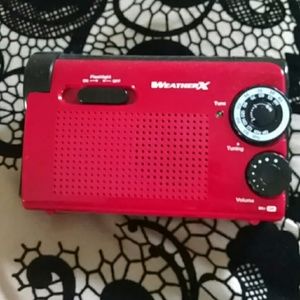 Weather x portable weather radio