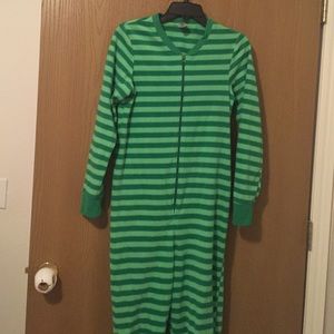 One piece adult pjs