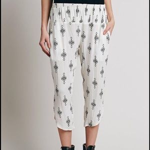 FREE PEOPLE diamond cropped baggy harem pant