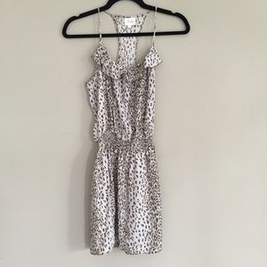 Parker animal print silk dress