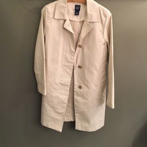 Gap Cream Color Trench Coat
