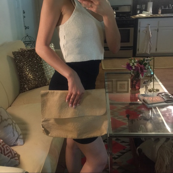 Leather Braganza clutch!