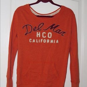 HOLLISTER DEL MAR ORANGE SWEATER