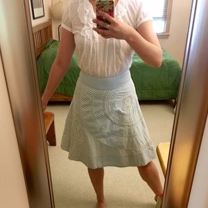 Anthropologie Swirly Circle Skirt