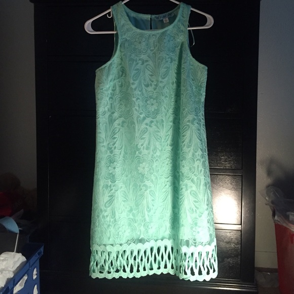 Floral dress with cutouts at bottom