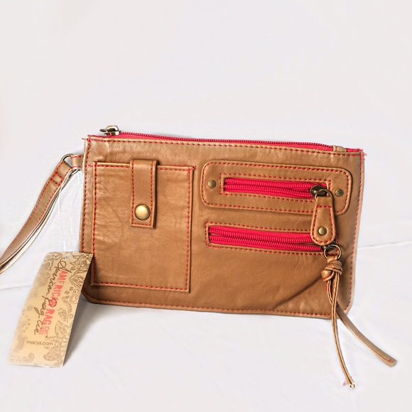 New American Rag Brown Wristlet