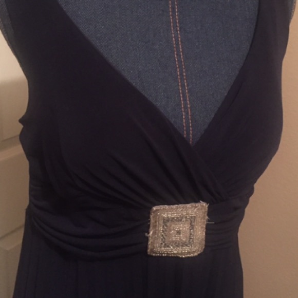 Dress, dark navy blue, mid length - Picture 3 of 4
