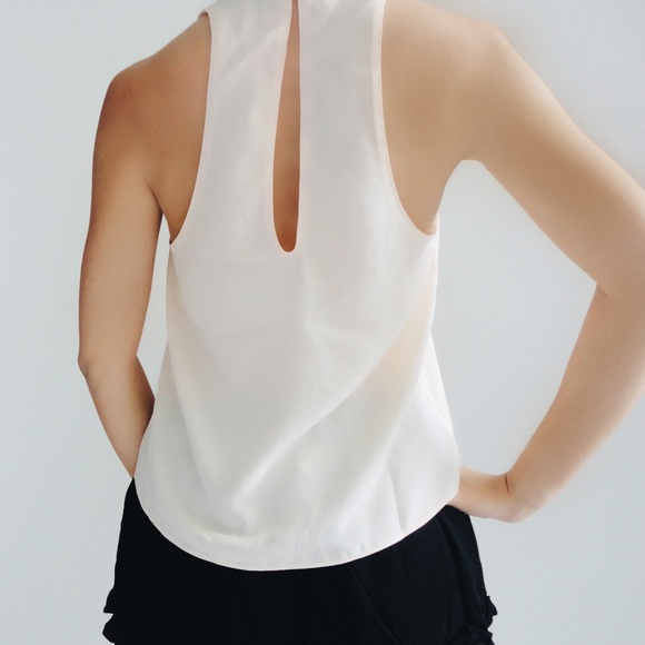 SOLD OUT ❌ Rosie Choker Neck Top in Nude - Picture 3 of 4