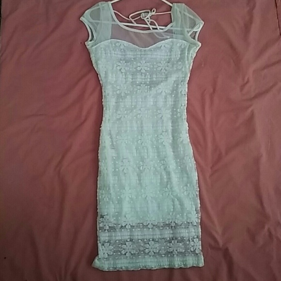 Sheer Overlay Dress