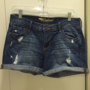 Old Navy boyfriend fit jean shorts