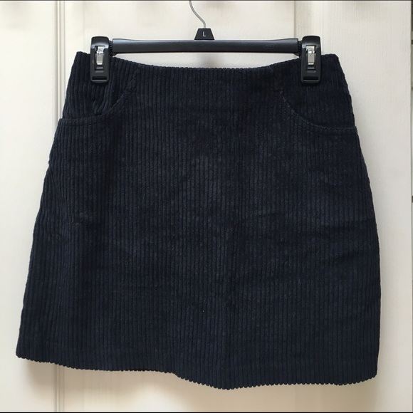 Black Corduroy Skirt