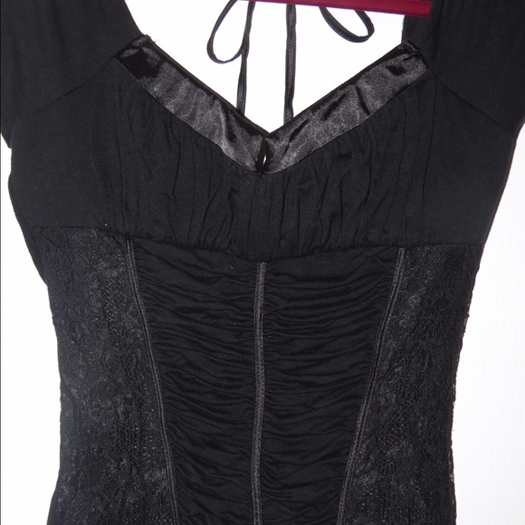 SEXY LACE BLACK SHIRT - Picture 1 of 3